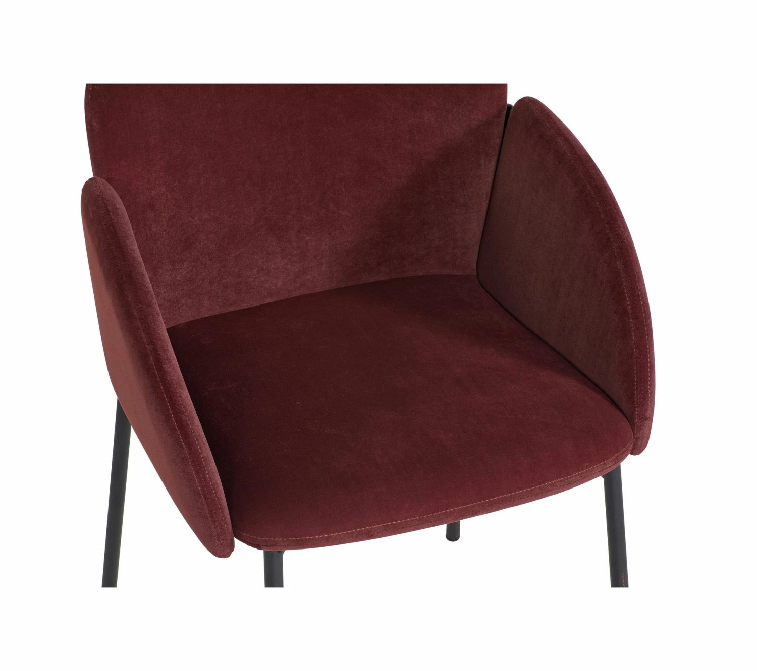 Vente flash 😉 TIME Chaise velours MARTHE pourpre ⭐ 7 Vente flash 😉 TIME Chaise velours MARTHE pourpre ⭐ – Image 5