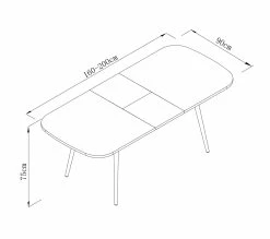 Offres 😀 TIME Table à manger extensible 160-200 x 90 cm COLUMBUS imitation chêne 😉 17 Offres 😀 TIME Table à manger extensible 160-200 x 90 cm COLUMBUS imitation chêne 😉 -Promos TIME Magasin 4894223229685 Z1
