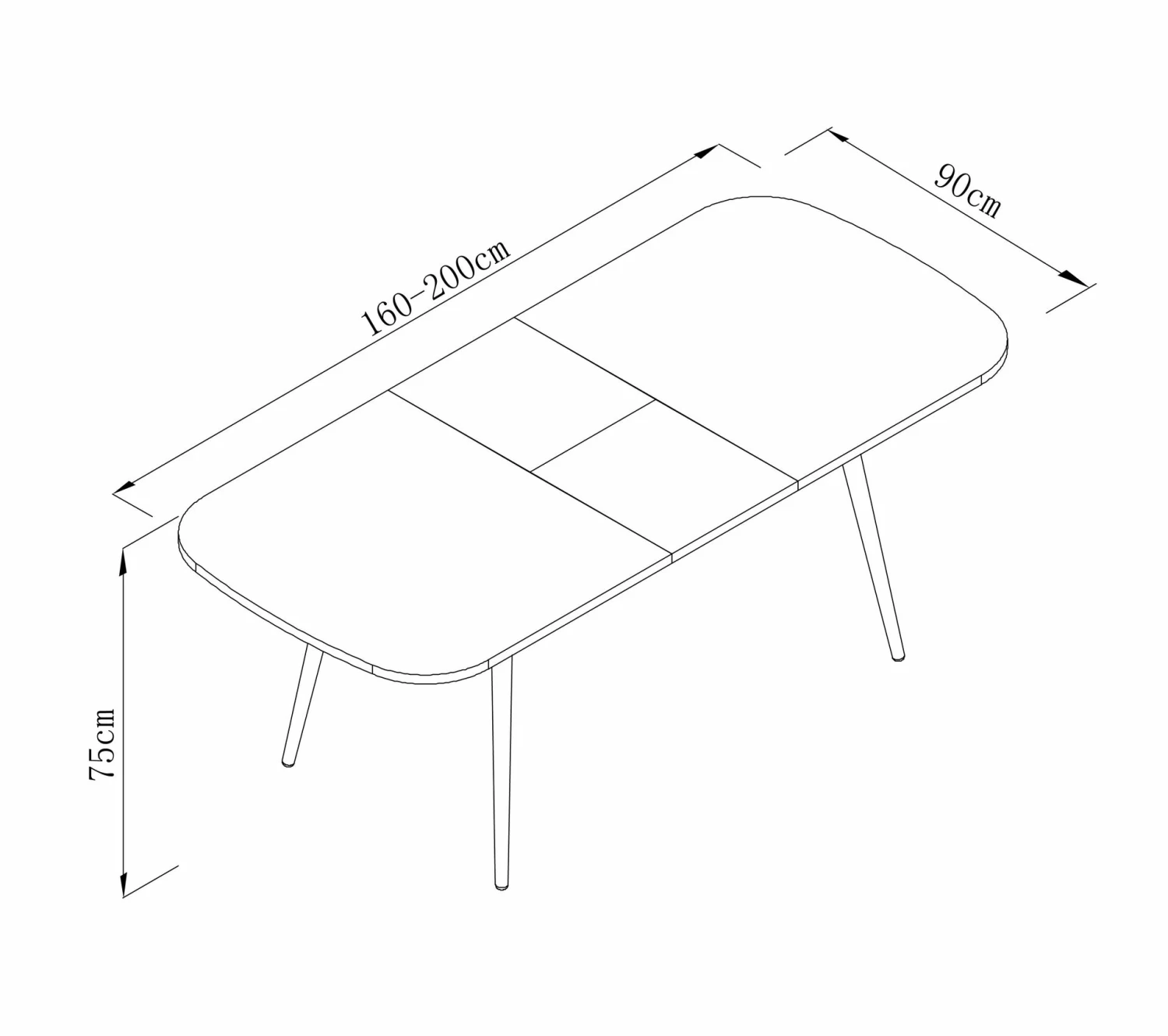 Offres 😀 TIME Table à manger extensible 160-200 x 90 cm COLUMBUS imitation chêne 😉 9 Offres 😀 TIME Table à manger extensible 160-200 x 90 cm COLUMBUS imitation chêne 😉 – Image 7