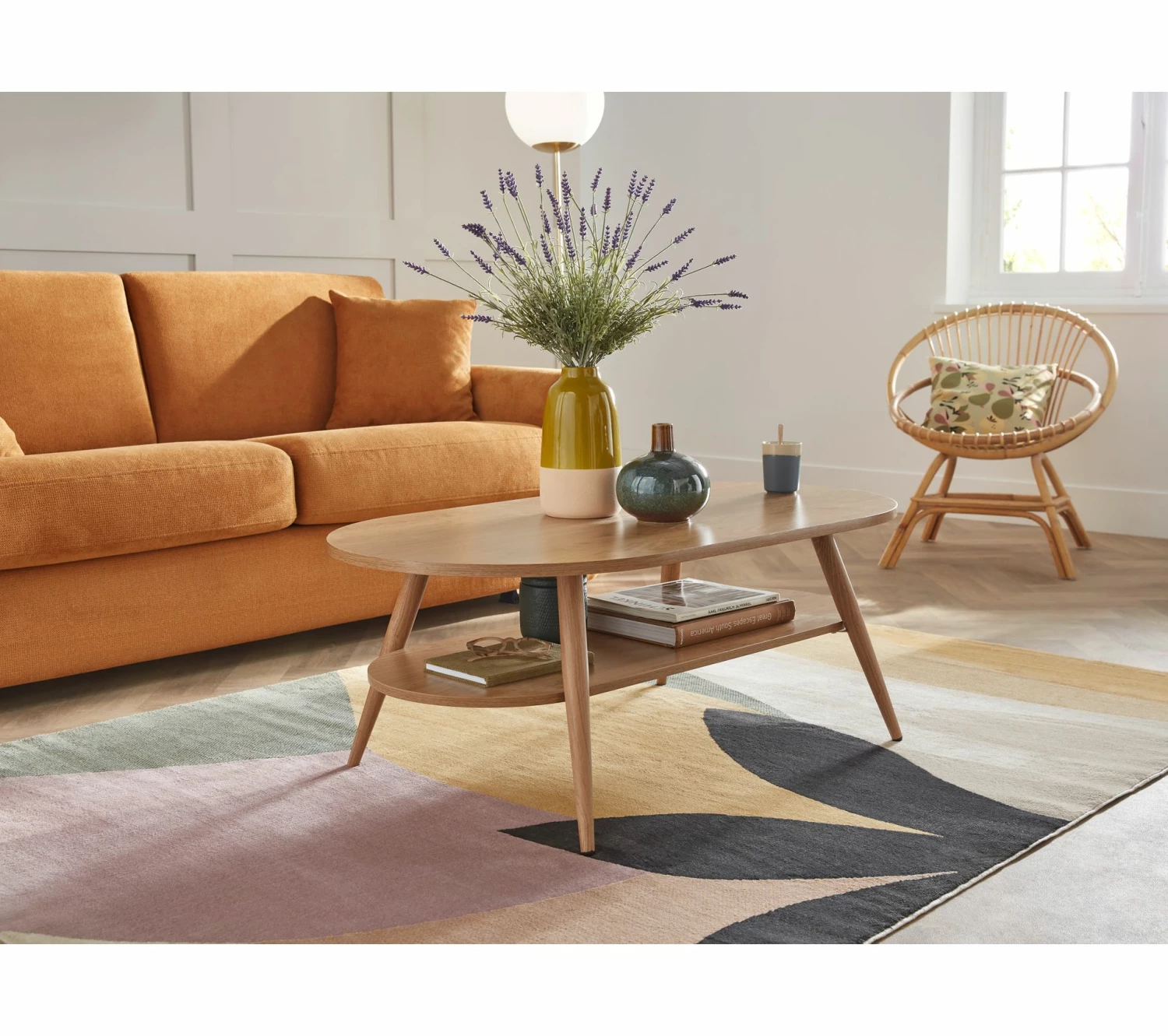 Vente flash 🧨 Table basse TIME ovale vintage Columbus 😍 8 Vente flash 🧨 Table basse TIME ovale vintage Columbus 😍 – Image 6