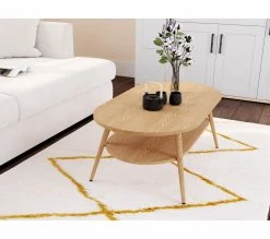 Vente flash 🧨 Table basse TIME ovale vintage Columbus 😍