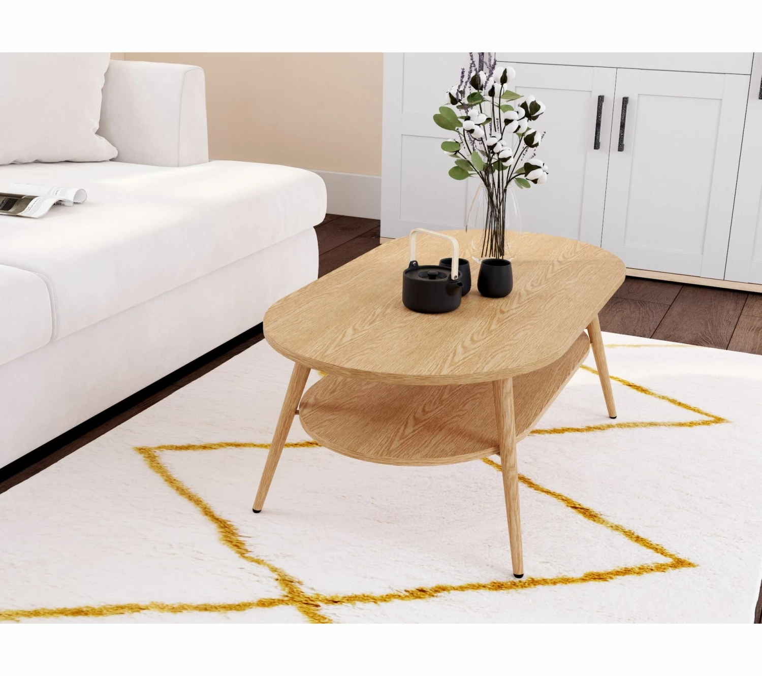 Vente flash 🧨 Table basse TIME ovale vintage Columbus 😍 3 Vente flash 🧨 Table basse TIME ovale vintage Columbus 😍