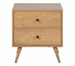 Meilleur prix 🛒 TIME Chevet 2 tiroirs COLUMBUS imitation chêne ✔️
