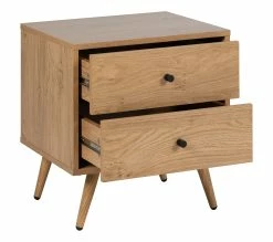 Meilleur prix 🛒 TIME Chevet 2 tiroirs COLUMBUS imitation chêne ✔️ -Promos TIME Magasin 4894223230865 VO