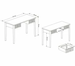Les meilleures critiques de 😉 TIME Bureau 2 tiroirs EQUATORIA ciré et teinté teck 🤩 -Promos TIME Magasin 4894223230995 Z1