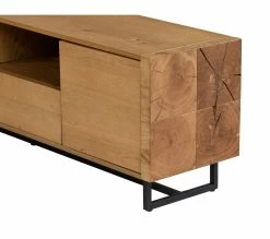 De gros 💯 Long meuble TV L.180 imitation TIME chêne WOODS 🛒 -Promos TIME Magasin 4894223231534 D