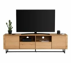 De gros 💯 Long meuble TV L.180 imitation TIME chêne WOODS 🛒