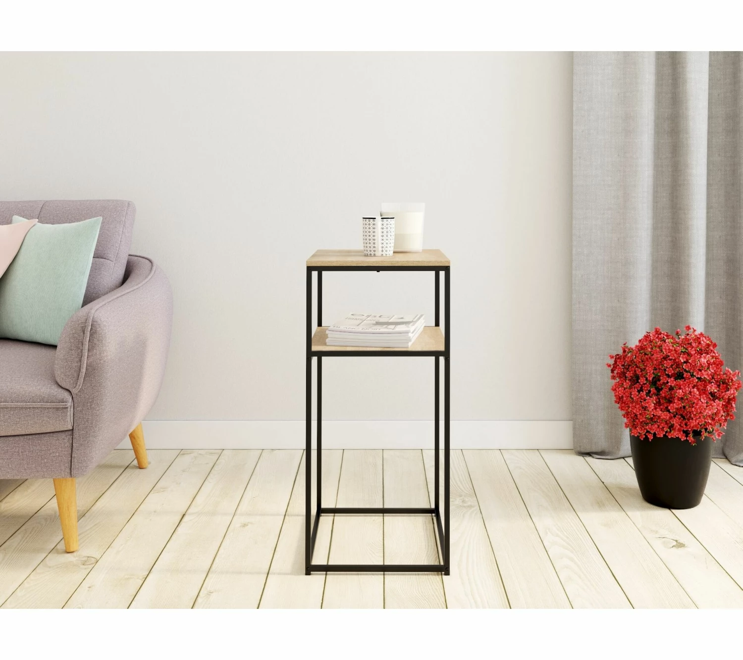 Tout neuf ✔️ Bout de canapé TIME imitation chêne VINCENTE 🔔 3 Tout neuf ✔️ Bout de canapé TIME imitation chêne VINCENTE 🔔