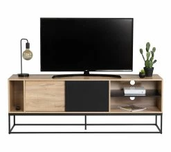 Promo ✨ Meuble TV L.180 TIME imitation chêne VINCENTE 👏 13 Promo ✨ Meuble TV L.180 TIME imitation chêne VINCENTE 👏 -Promos TIME Magasin 4894223231596 F