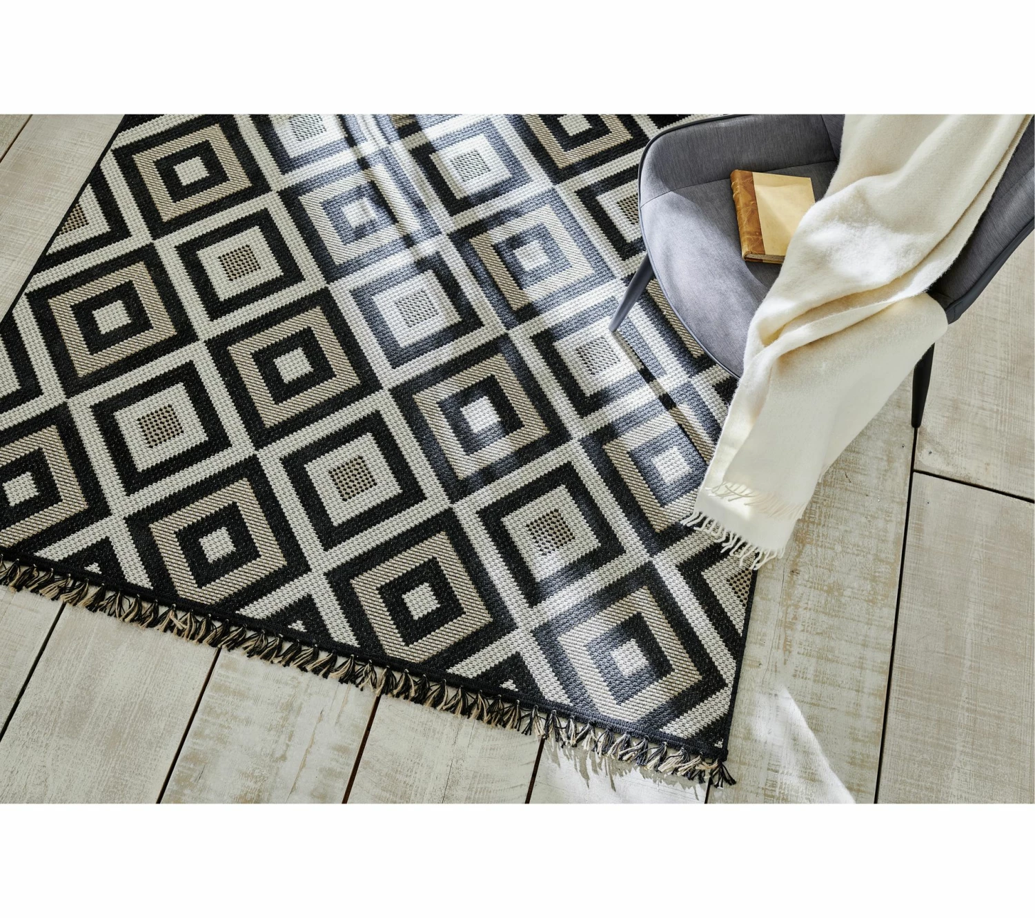 Tout neuf 🌟 TIME Tapis 160x230 cm VIAGGIO Noir 😀 3 Tout neuf 🌟 TIME Tapis 160x230 cm VIAGGIO Noir 😀