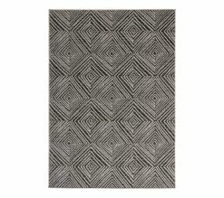 Promo ❤️ TIME Tapis 120x170cm TOLGA Noir et blanc ⌛
