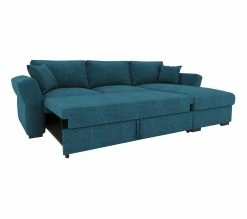 Les meilleures critiques de 👏 TIME Canapé convertible méridienne réversible CASABLANCA tissu Bergamo bleu pétrole 86 💯 -Promos TIME Magasin 5907690901554 VO