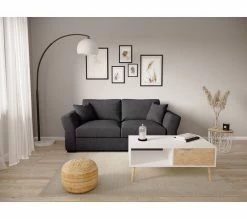 Top 10 🌟 TIME Canapé 3 places CASABLANCA tissu Apolo anthracite 2 😀