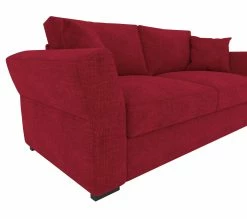 Grosses soldes ✨ TIME Canapé 3 places CASABLANCA tissu Apolo rouge 25 💯 -Promos TIME Magasin 5907690901837 D