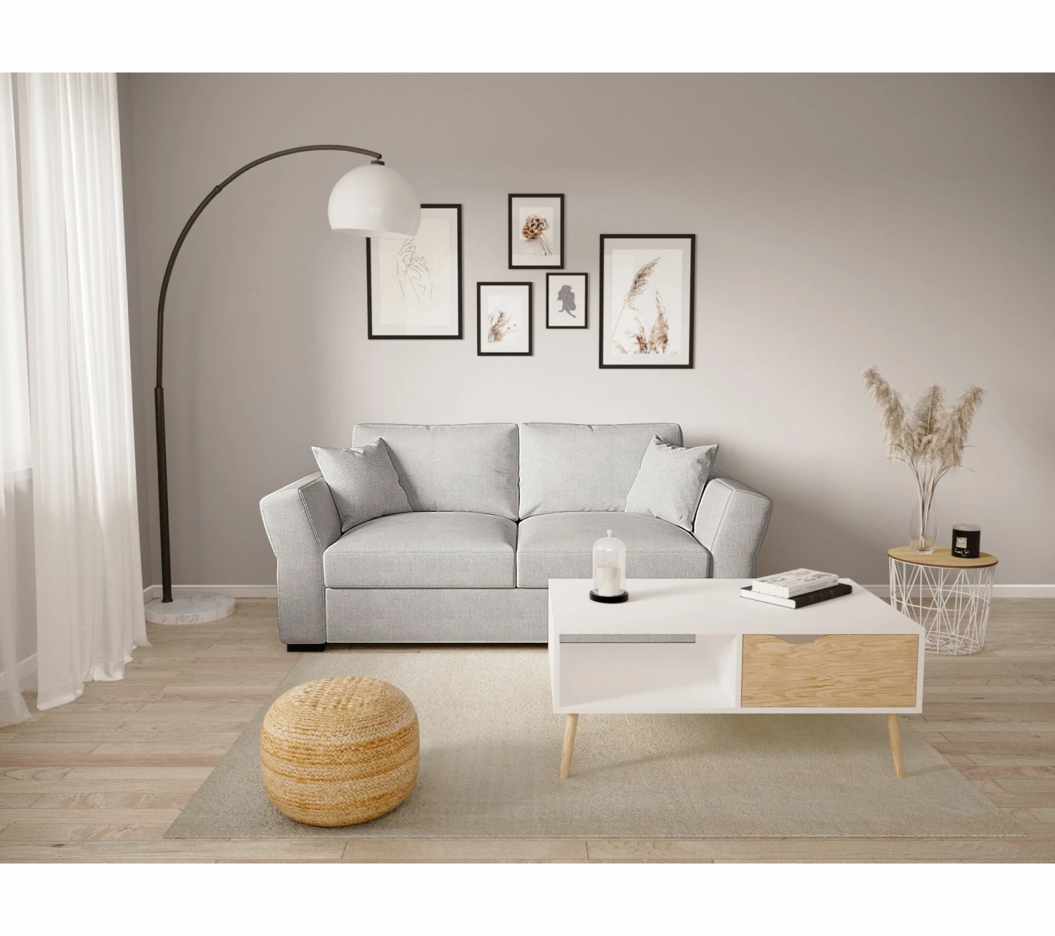 Bon marché 🎁 TIME Canapé 3 places CASABLANCA tissu Apolo silver 6 🌟 3 Bon marché 🎁 TIME Canapé 3 places CASABLANCA tissu Apolo silver 6 🌟