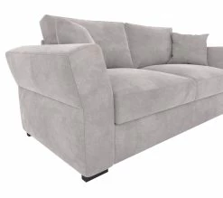 Promo 🥰 TIME Canapé 3 places CASABLANCA tissu Bella galet 💯 -Promos TIME Magasin 5907690901936 D