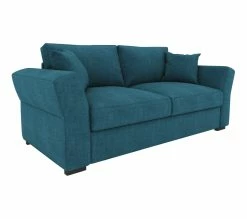 Offres 🥰 TIME Canapé 3 places CASABLANCA tissu Bergamo bleu pétrole 86 😍 -Promos TIME Magasin 5907690901967 Q