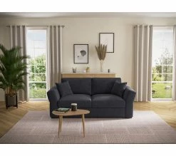 Grosses soldes 👍 TIME Canapé 3 places CASABLANCA tissu Enjoy graphite 24 😉