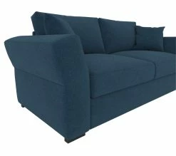 Offres 🌟 TIME Canapé 3 places CASABLANCA tissu Malmo bleu 81 ⌛ -Promos TIME Magasin 5907690902124 D