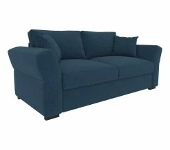 Offres 🌟 TIME Canapé 3 places CASABLANCA tissu Malmo bleu 81 ⌛ -Promos TIME Magasin 5907690902124 Q