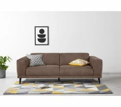 Bon marché 💯 TIME Canapé 3 places OSLO tissu Apache taupe 13 🔥