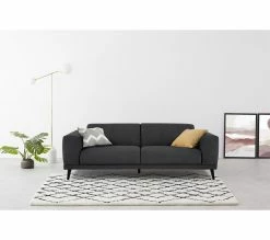 Bon marché ✔️ TIME Canapé 3 places OSLO tissu Apolo 2 anthracite 🥰