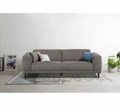 De gros 🌟 TIME Canapé 3 places OSLO tissu enjoy marron glacé ✨