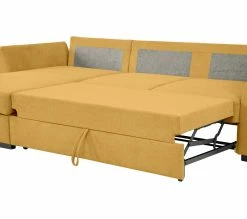 Acheter 👏 TIME Canapé convertible méridienne réversible CASABLANCA tissu Crown curcuma 10 ✨ -Promos TIME Magasin 5907690923747 Z6