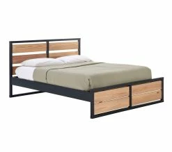 Bon marché 😀 TIME Lit 140x190 cm ARTHUR anthracite et pin massif ⌛ -Promos TIME Magasin 8435178385246 Q