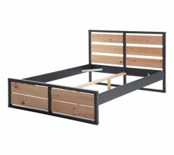 Bon marché 😀 TIME Lit 140x190 cm ARTHUR anthracite et pin massif ⌛ -Promos TIME Magasin 8435178385246 Z3